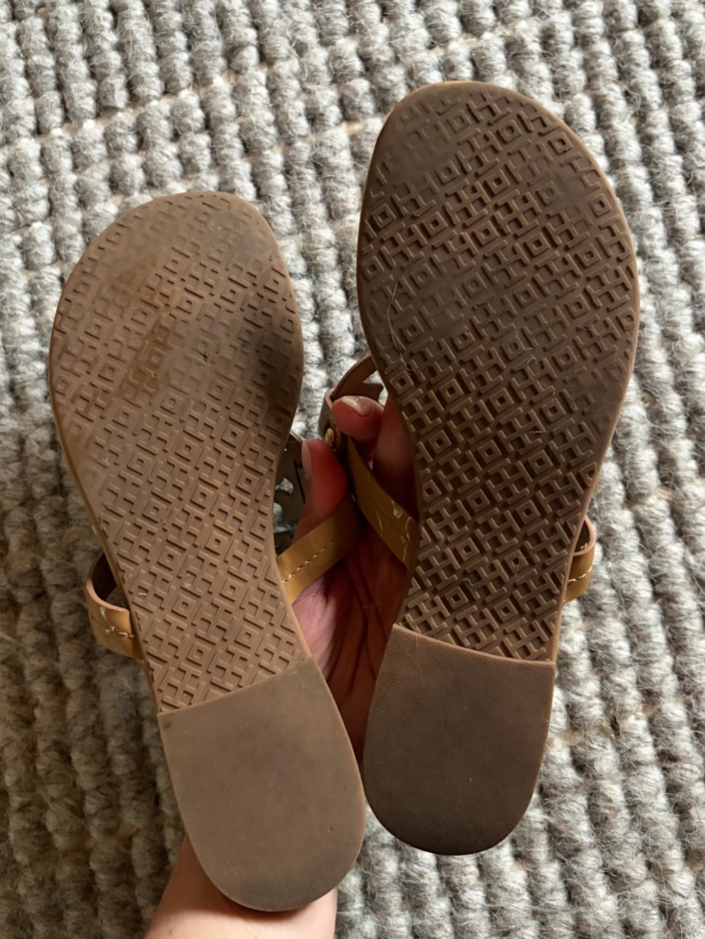 Tory Burch Miller Thong Sandal in Tan - Picture 3 of 5